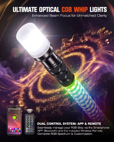 A500-WPL1-2P-3FT NOVSIGHT LED RGB 旗桿 天線燈2