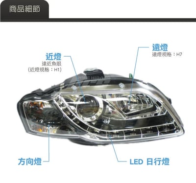 HE-AU-005 Audi 大燈總成2