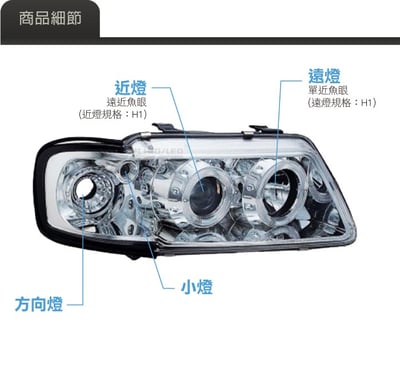 HE-AU-025 Audi 大燈總成2