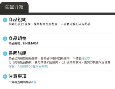 IH-BM-014-LF 前後/左右內門把手  FOR L@：Peggy🍀 笑えばいいと思うよ4