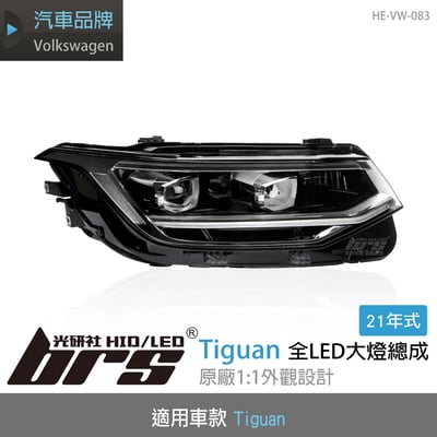 HE-VW-083 Tiguan 21年式副廠 全LED大燈1