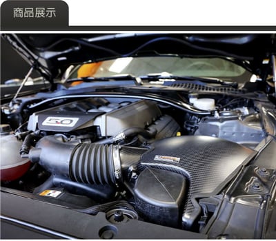 免運 免工資 ARMAMSTG50-A Mustang 5.0L 碳纖維進氣系統2