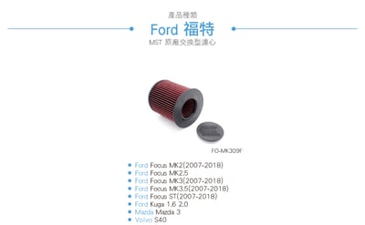 免運 FO-MK309F Focus MST 原廠交換型濾心4