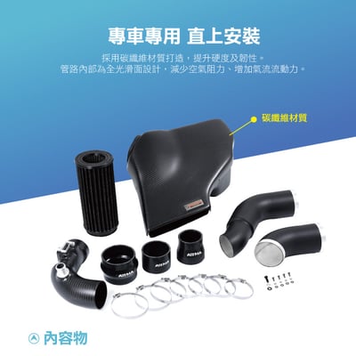 免運 免工資 ARMAGOLF6R-A-2 Golf 6R 碳纖維進氣系統2