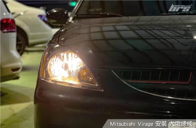 HE-MI-009 Lancer Virage 大燈總成-黑底款3