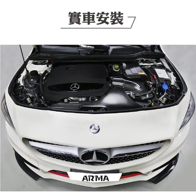 免運 免工資 ARMABZA250G-A W176 A250 碳纖維進氣系統3