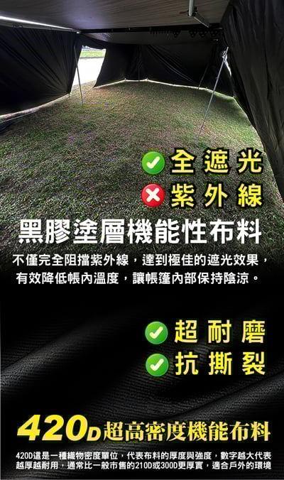 KSM-029 車邊帳專用黑膠延伸帳(8件組)2