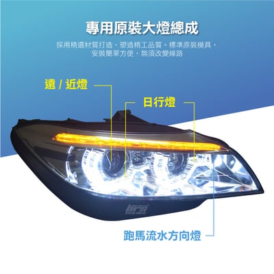 HE-BM-035 Z4 E89 原廠HID雙光圈魚眼大燈總成2