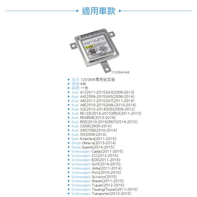 12V35W-M6 12V35W HID專用安定器 M64