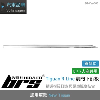 DT-VW-005 Tiguan R-Line 前門下飾條(銀)1