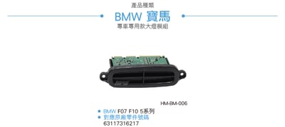 HM-BM-006 BMW 大燈模組2