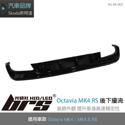 RS-SK-005 Octavia MK4 MK4.5 RS 類MAX 後下擾流1