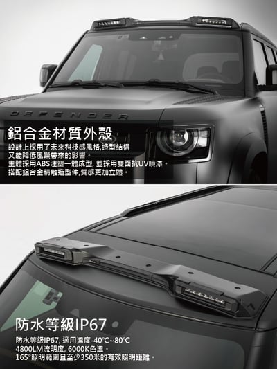 LR-DEFENDER-17 Defender 90 110 130 TURNKEEN 車頂燈套件2