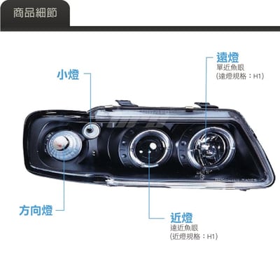 HE-AU-017 Audi 大燈總成2