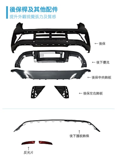 BI-VW-022 T-ROC 22年 R樣式前後保桿3