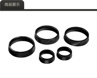 L080B 黑色旋鈕套環組-五顆2