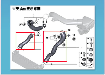FTP-BM-005 N55 FTP 渦輪管4