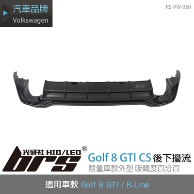 RS-VW-050 Golf 8 GTI CS 後下擾流1
