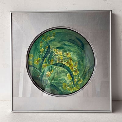 ｜膠彩｜#鋁框5303+雙層卡紙窗+壓克力1