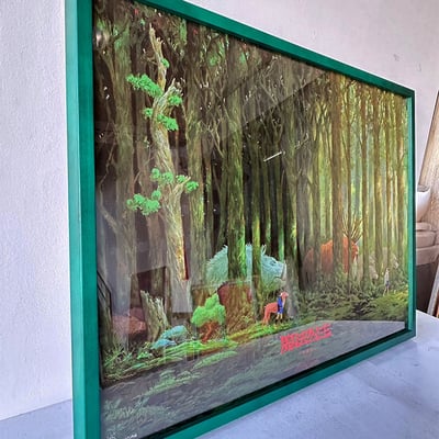 ｜魔法公主A1海報｜#450+壓克力直接裱2