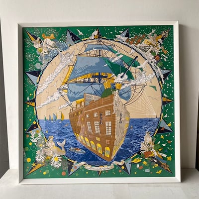 ｜Hermès愛馬仕90方巾｜#A621