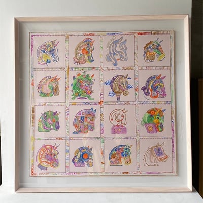 ｜Hermès愛馬仕90方巾｜#A62 懸浮1