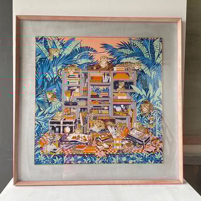 ｜Hermès愛馬仕90方巾｜#A62 懸浮1