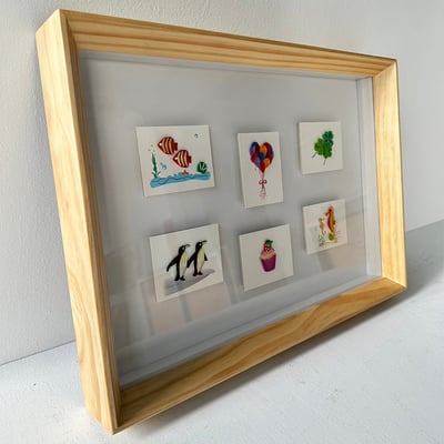 ｜紙捲小卡6合1｜#A62+圖懸浮2