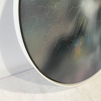 ｜膠彩｜#圓框 高3.5cm2