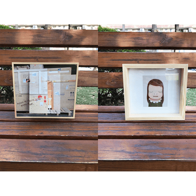 ｜出版品｜#4.5cm+底壓克力 雙面作品1