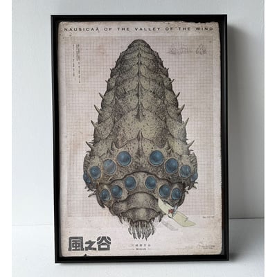 ｜限量版王蟲圖鑑海報｜#鋁框3429T 平貼2