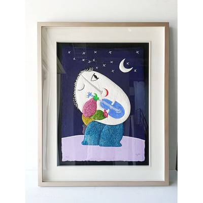 ｜版畫｜雙框 #450+9-2+布架1