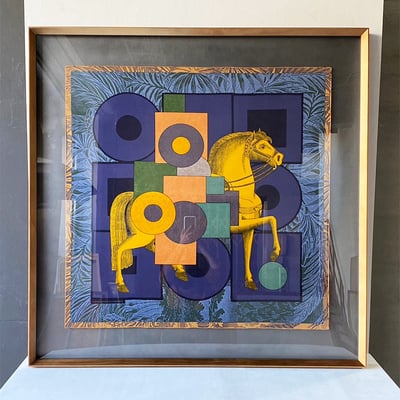 ｜Hermès愛馬仕90方巾｜#A62 懸浮1