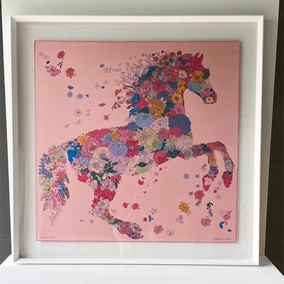 ｜Hermès愛馬仕90方巾｜#A62 懸浮1