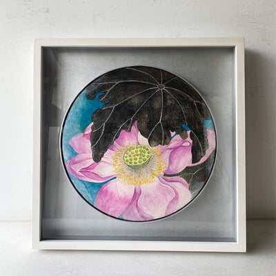 ｜膠彩｜#620+圓細內框+壓克力2