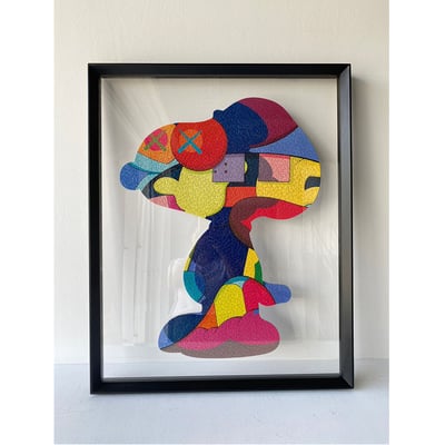 ｜Kaws x Snoopy 拼圖｜#A62+雙壓克力1