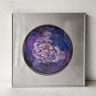 ｜膠彩｜#鋁框5303+雙層卡紙窗+壓克力2