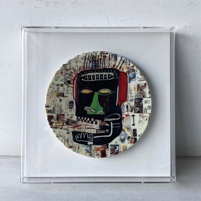 ｜藝術瓷盤｜#9CM底+壓克力罩2