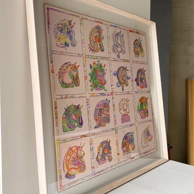 ｜Hermès愛馬仕90方巾｜#A62 懸浮2