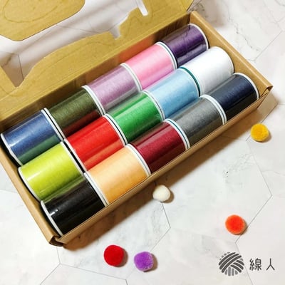 『線人』 手縫線 三股 30/3 20/3 SP線 縫包包 車縫 厚布 帆布 精美盒裝 15入1