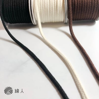 『線人』 棉繩 燈芯繩 60克 束口繩 編織 燈蕊 酒精燈繩 吸水盆栽 Macrame 3色2
