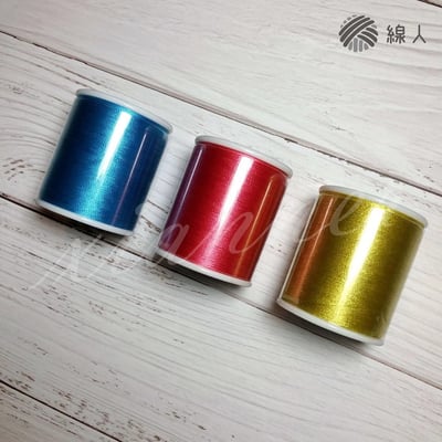 『線人』 光澤線 壓線 電繡 冰絲線 絲光 繡線 電繡 流蘇 精美盒裝 15入 兩色款2