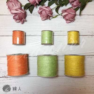 『線人』 麻繩 麻線 1.5mm 盒裝迷你款 天然黃麻 編織 鉤織2