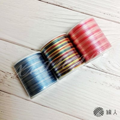 『線人』 漸層 段染線 絲繡線 湘繡線 春仔花 纏花 電繡 繡花線 裝飾線 機繡線 手縫3