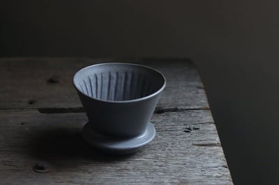 咖啡壺瀘杯組 / 灰7