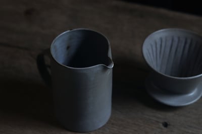 咖啡壺瀘杯組 / 灰4