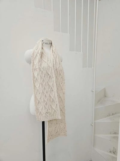 正韓EBA麻花紋針織圍巾7