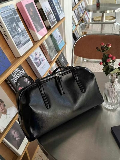 韓國TRO 復古波士頓保齡球腋下包7