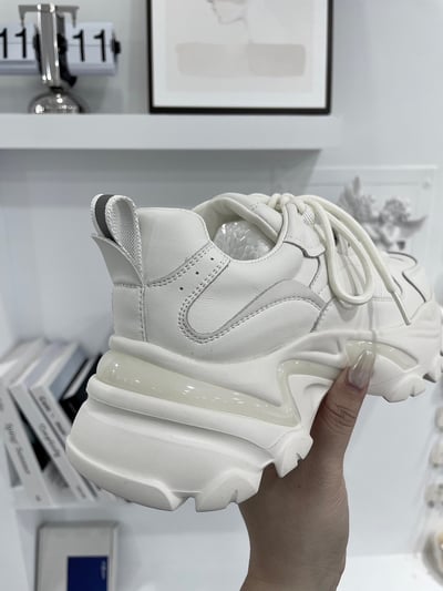 韓國 JM 六公分真皮運動女款老爹鞋4