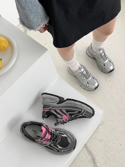 正韓NAA拚色厚底老爹鞋3